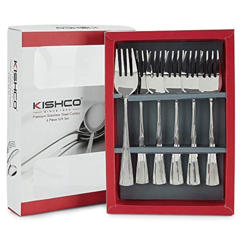 Kishco Stainless Steel Milan BabyAll Purpose Fork Pack of 6 - Image 1