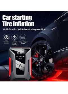 NYORK Car Jump Starter, 600A Peak Car Battery Charger With Air Compressor, Lightweight Easy To Carry Jump Box For Car Battery, Durable Car Starter With LED Light, (1pc)  - Image 3