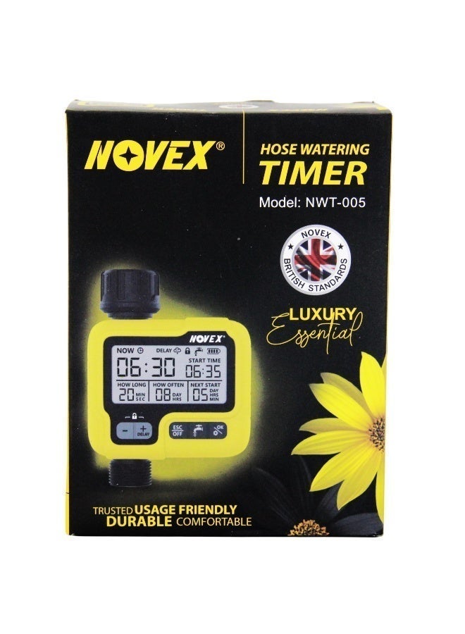 NOVEX Hose Watering Timer NWT-005 – Automatic Digital Irrigation Controller - Image 1