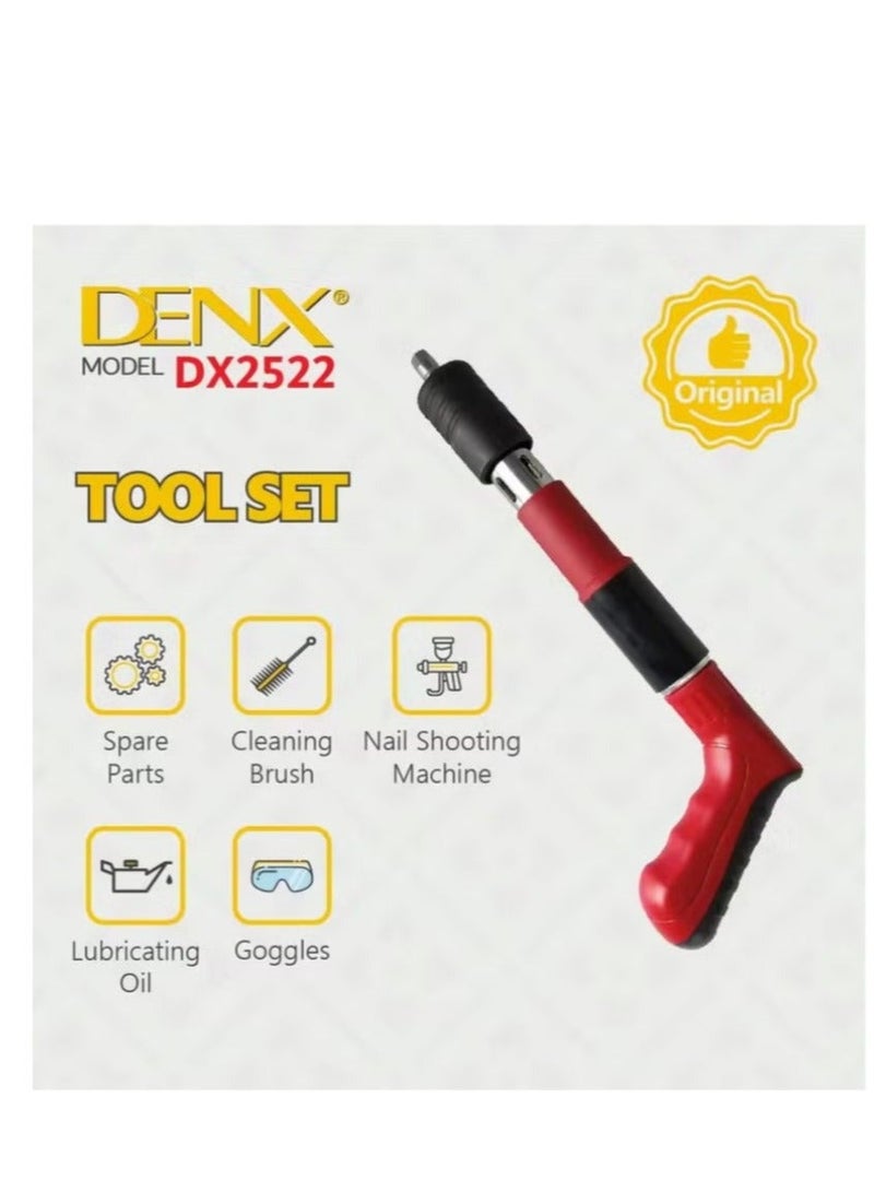 Denx Nail Wall Fastening Tool Kit Portable Manual Nailing Gun For All Surfaces With 30 Naiils - Image 3