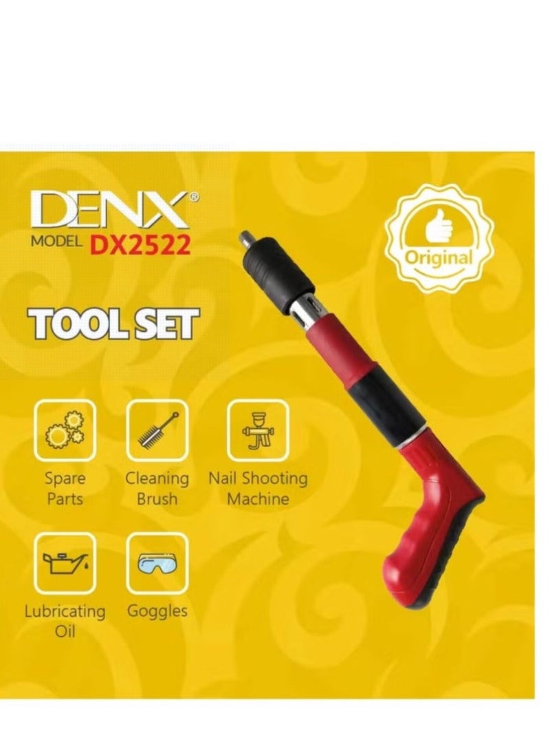 Denx Nail Wall Fastening Tool Kit Portable Manual Nailing Gun For All Surfaces With 30 Naiils - Image 1