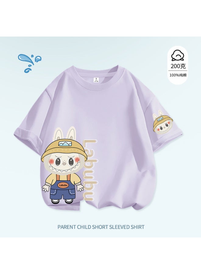 200g Hot Cute Style Cartoon Children's T-shirt Summer Pure Cotton Casual Short-sleeve Top
