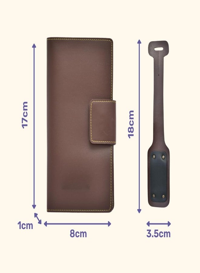 YOUR GIFT STUDIO Unisex Travel Wallet with Luggage Tag for | Card Holder, Travel Document Organizer | Unisex Travel Wallet & Passport Cover (Brown) - Image 3