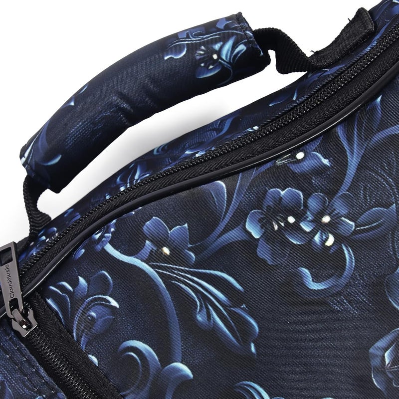 CLOUDMUSIC Ukulele Case Gig Bag Padded Backpack For Concert 23" Inch(Concert, Mystery Blosoom) - Image 2