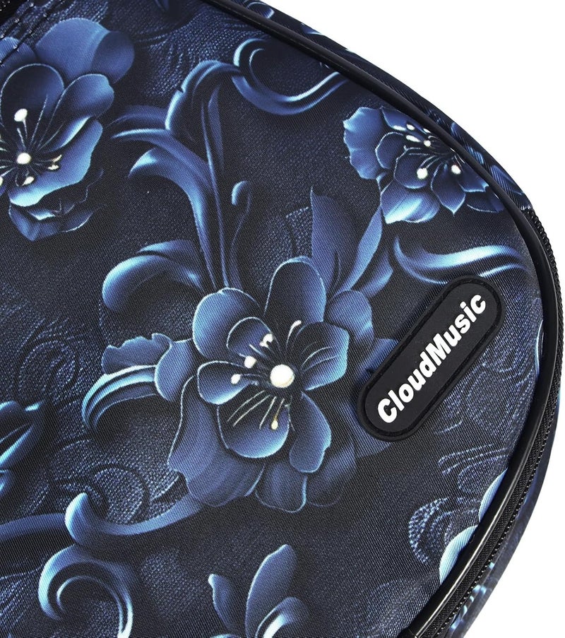 CLOUDMUSIC Ukulele Case Gig Bag Padded Backpack For Concert 23" Inch(Concert, Mystery Blosoom) - Image 3