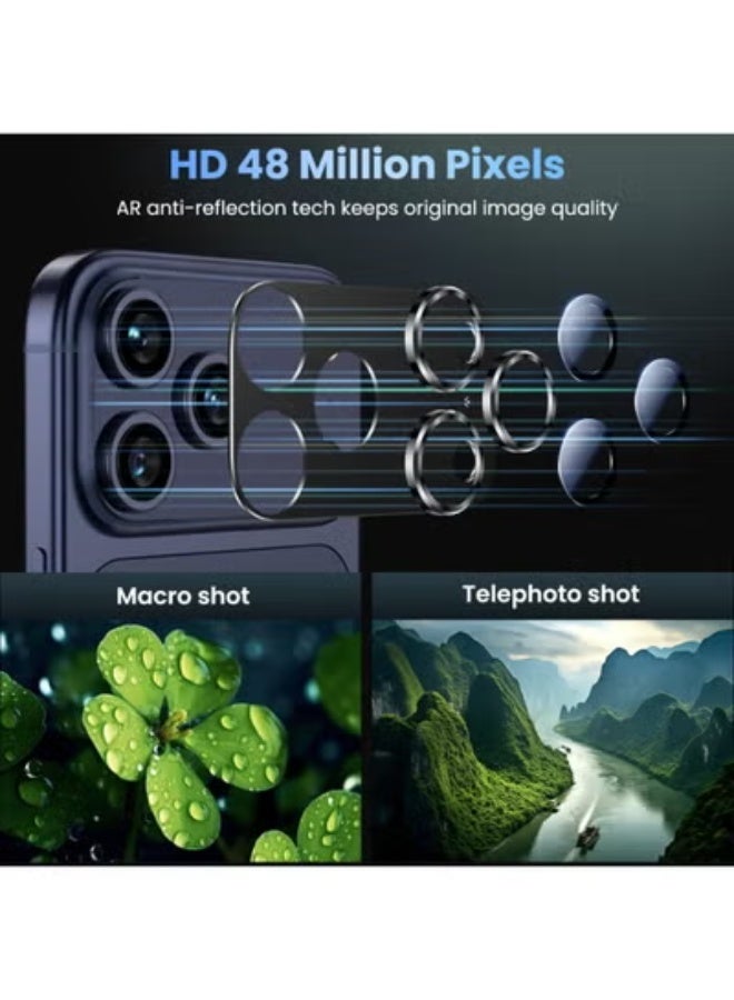 جاجيك Camera Lens Protector for iPhone 17 Pro Max | Metal Tempered Glass Lens Cover | HD Clarity, Anti-Scratch, Strong Adsorption, Anti-Break & Case-Friendly Rear Camera Protection – Black Titanium - Image 3