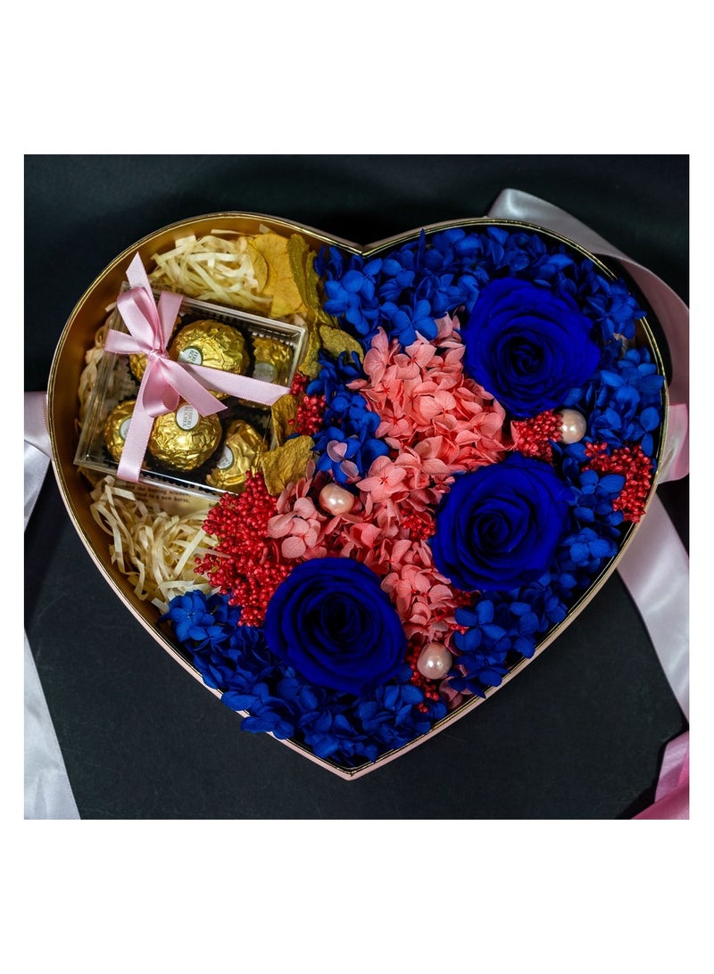   صوفيا طبيعة صندوق هدايا فريد من نوعه على شكل قلب من إنفينيتي روز، وردة مسحورة، زهرة وردة أبدية في صندوق أكريليك، وردة محفوظة يدويًا لعيد الأم، عيد الحب، عيد الشكر - Image 3