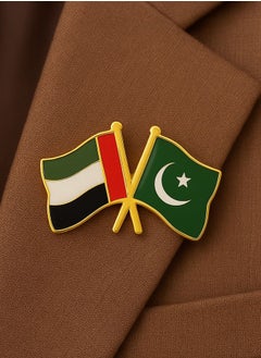 International Uniform L.L.C Pakistan UAE Twin Flag Chest Badge  - Image 1