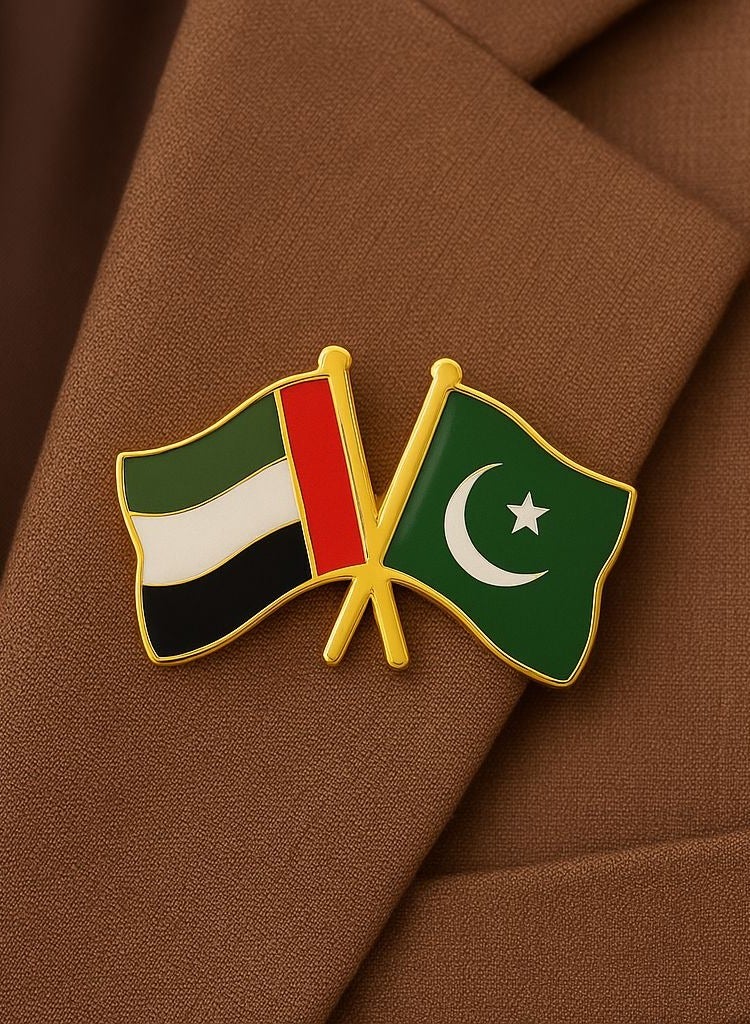 International Uniform L.L.C Pakistan UAE Twin Flag Chest Badge - Image 1