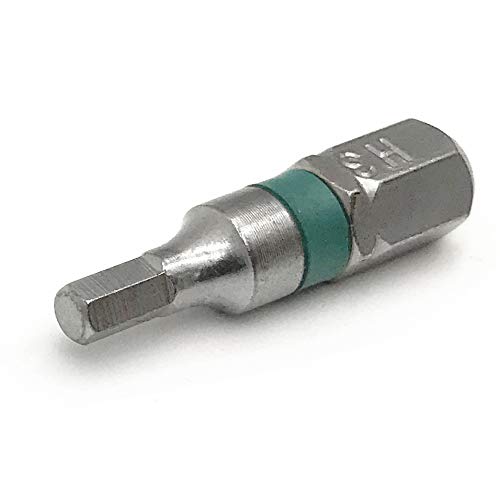 XMHF 1/4" Hex Shank 3mm H3 Tip 25mm Length Magnetic Screwdriver Bit 8Pcs - Image 2