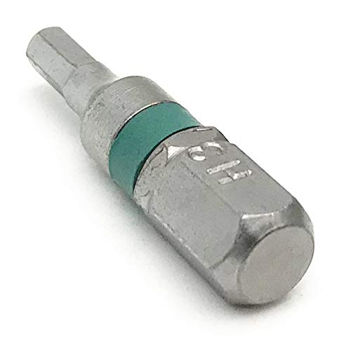 XMHF 1/4" Hex Shank 3mm H3 Tip 25mm Length Magnetic Screwdriver Bit 8Pcs - Image 3