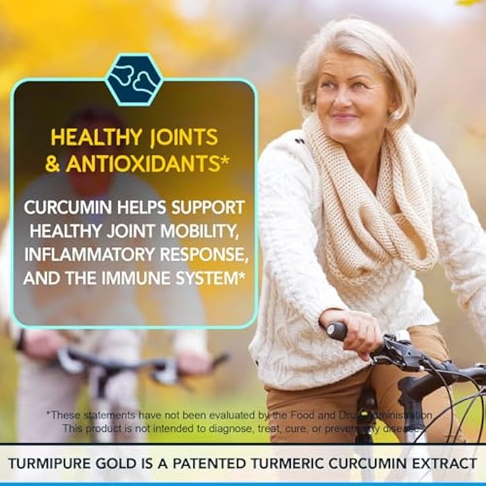 BioEmblem Turmeric Curcumin with Clinically Studied TurmiPure - 1 Small Cap Daily, 24x More Absorption Than Others - Joint Support, Healthy Inflammation Tumeric Supplements - Non-GMO - 30 Servings - Image 4