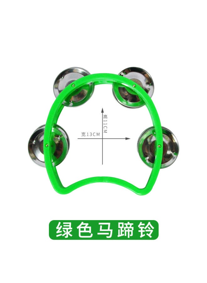 Orff Musical Instrument Flower Drum Ring Rattle Ktv Hand Rattle Children's Musical Instrument Music Early Education Musical Instrument Color Complete - Image 1