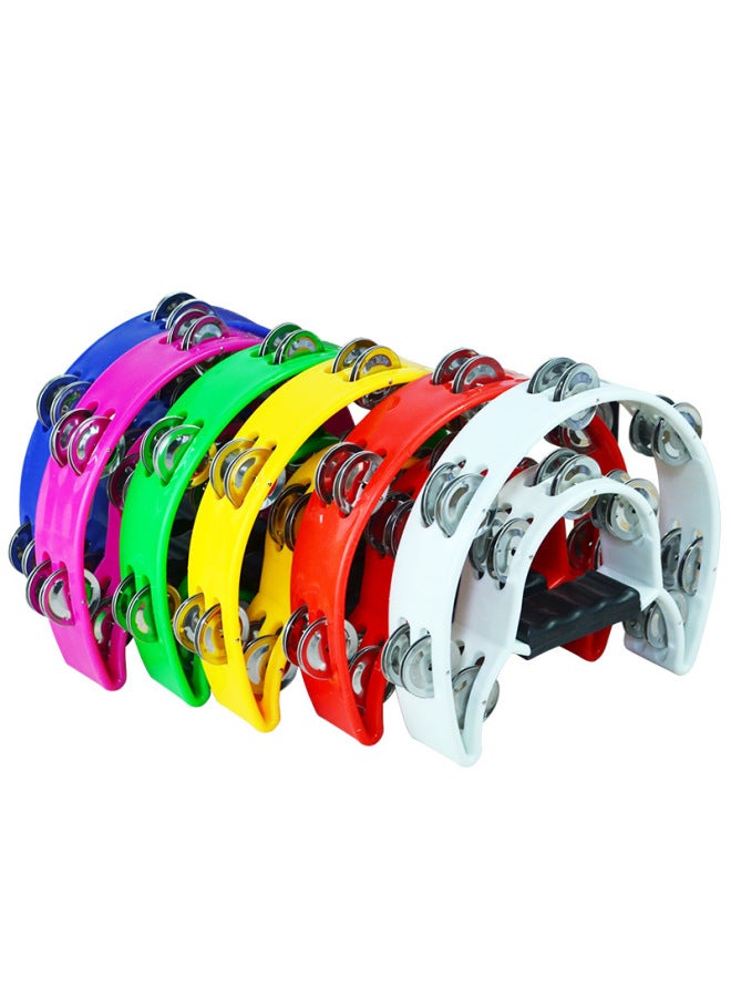 Orff Musical Instrument Flower Drum Ring Rattle Ktv Hand Rattle Children's Musical Instrument Music Early Education Musical Instrument Color Complete - Image 5