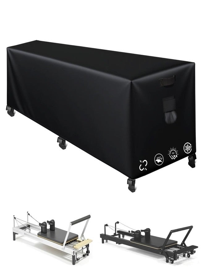 FEIJAZUM Reformer Protective Cover, 101" Wx31 Dx23 H, 600D Oxford Waterproof for Pilates Reformer, with 6 Straps and Storage Bag, Dustproof UV Resistant - Image 1