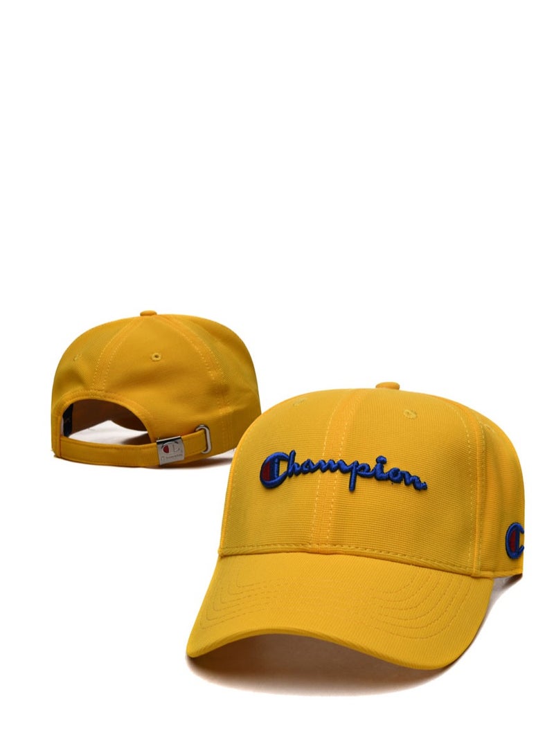 Champion قبعة بيسبول مطرزة صفراء زاهية من تشامبيون للشباب
