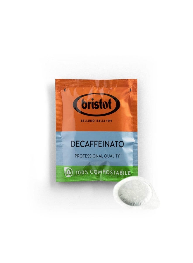 Bristot Decaf Espresso Pods - E.S.E. Single-Serve Coffee - Medium Roast - Pack of 150 - Image 1