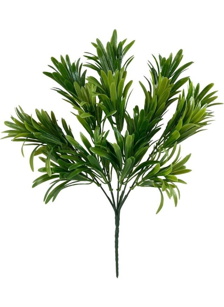 Netten Evime - Nettenevime Artificial Flower Green Color Podocarpus Bunch 7dal 48 Flowers Garnish Aradal Decorative Artificial Plant - Image 1