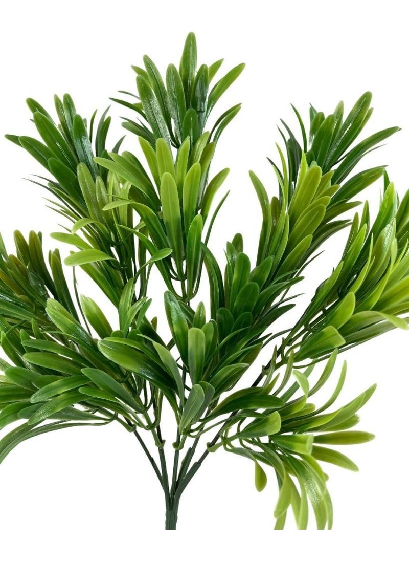Netten Evime - Nettenevime Artificial Flower Green Color Podocarpus Bunch 7dal 48 Flowers Garnish Aradal Decorative Artificial Plant - Image 1