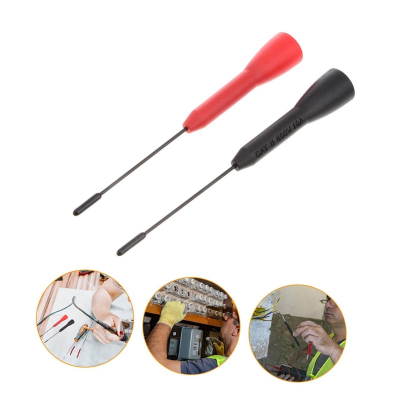 PartyKindom 4 قطع مجموعة مجسات طويلة الظهر إبر دقيقة لفحص دوائر السيارات 1 عبوة - Image 4