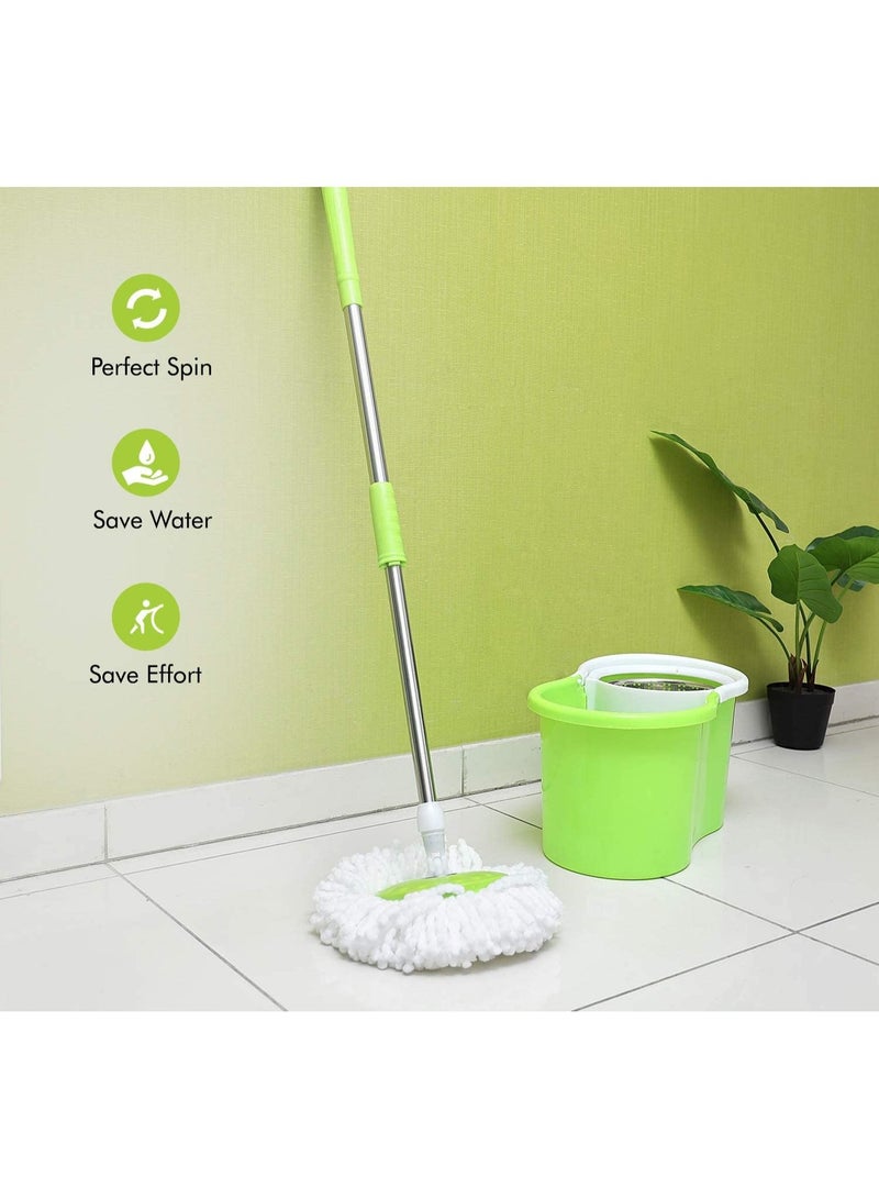 ممسحة دائرية بزاوية 360° من الفولاذ، مركز فولاذي مع دلو - Image 3