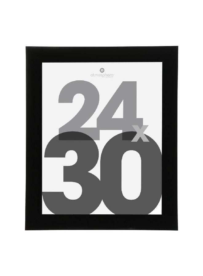 atmosphera Lise Rectangular Wall Mounted Photo Frame Black 24 x 30 cm 121384A - Image 1