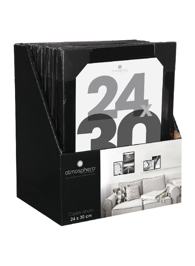 atmosphera Lise Rectangular Wall Mounted Photo Frame Black 24 x 30 cm 121384A - Image 3
