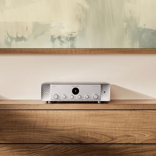 Marantz Model 60n Network Integrated Amplifier (60 Watt x 2) with HEOS (Silver/Gold) - Image 4