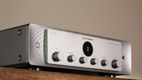 Marantz Model 60n Network Integrated Amplifier (60 Watt x 2) with HEOS (Silver/Gold) - Image 5