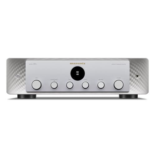 Marantz Model 60n Network Integrated Amplifier (60 Watt x 2) with HEOS (Silver/Gold) - Image 1