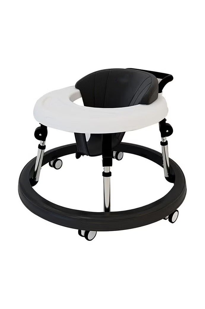 دنزوز مشاية أطفال بعجلات ومركز أنشطة مع عجلات صامتة مضادة للانقلاب، قابلة للتعديل في 5 أوضاع، مشاية أطفال قابلة للطي للأولاد والبنات من عمر 6 إلى 18 شهرًا مع مسند للقدمين - Image 1