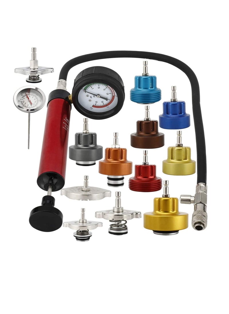 ABBASALI Cooling System Tester Radiator Pressure Test Pressure Tester Cooling System Tester (16 Pieces)  - Image 2