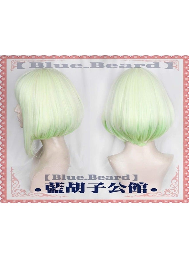 Xingwang Queen Anime Cosplay Wig Short Gradient Green Bob Wig Women Girls' Party Wigs - Image 3