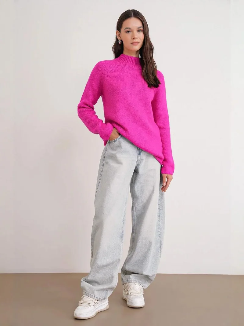 MixRay Mixray Knit Half Turtleneck Sweater