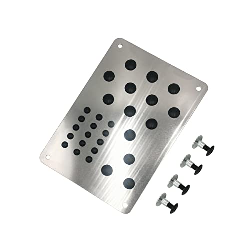Rxmgf Car Truck Floor Mat Carpet Heel Pad Plate Rest Footrest Foot Pedal - Image 1