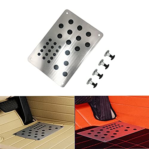 Rxmgf Car Truck Floor Mat Carpet Heel Pad Plate Rest Footrest Foot Pedal - Image 3