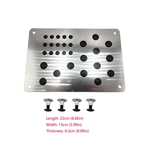 Rxmgf Car Truck Floor Mat Carpet Heel Pad Plate Rest Footrest Foot Pedal - Image 2