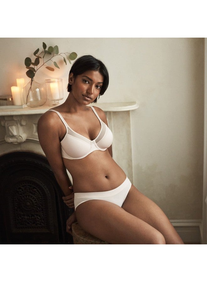 Bali Women's One Smooth U Ultra Light Illusion Neckline Underwire Bra, White,42C - Image 2