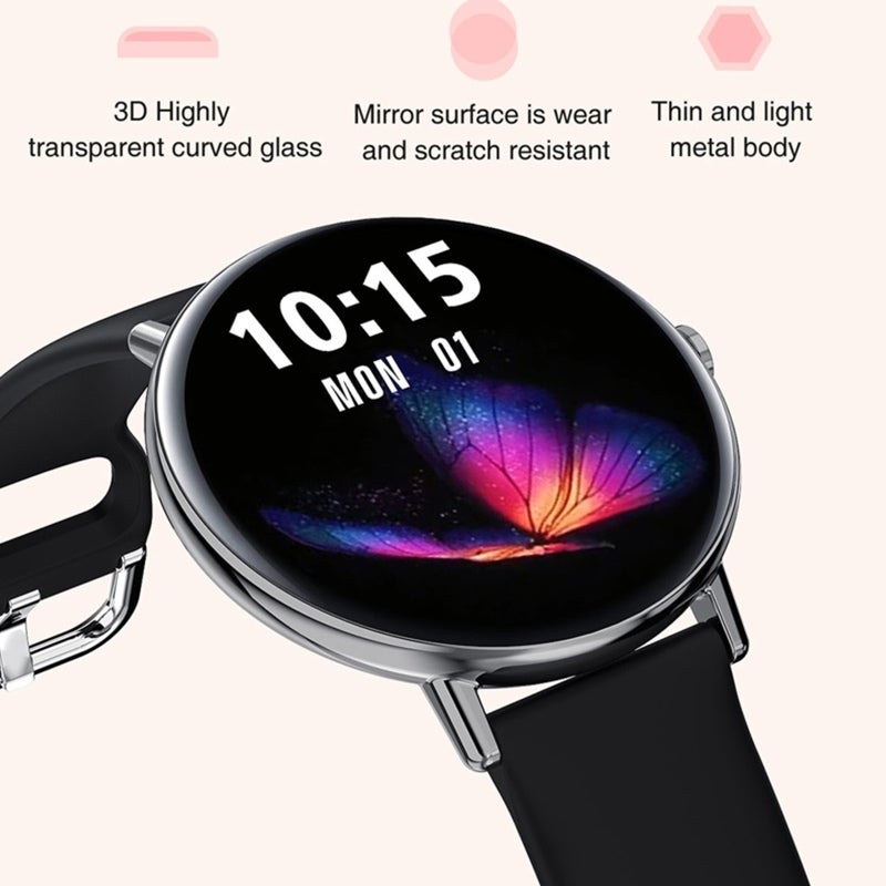 Smart Watch: 1.35" AMOLED Display, IP68 Waterproof - Accurate Health Tracker Smartwatch for Women with iOS 10.0+ & Android 5.0+ Phones - Image 4