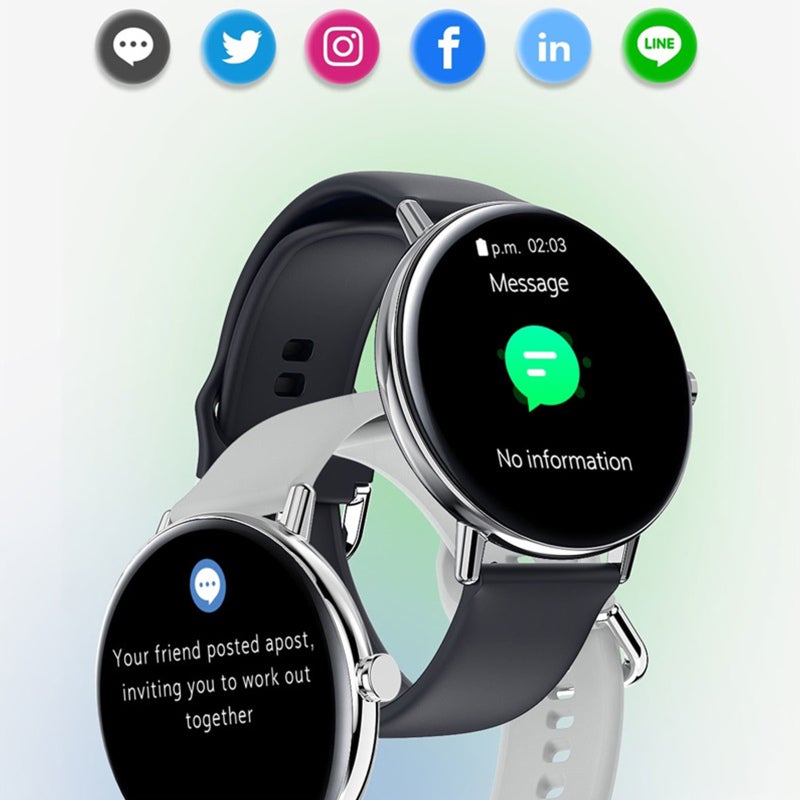 Smart Watch: 1.35" AMOLED Display, IP68 Waterproof - Accurate Health Tracker Smartwatch for Women with iOS 10.0+ & Android 5.0+ Phones - Image 5