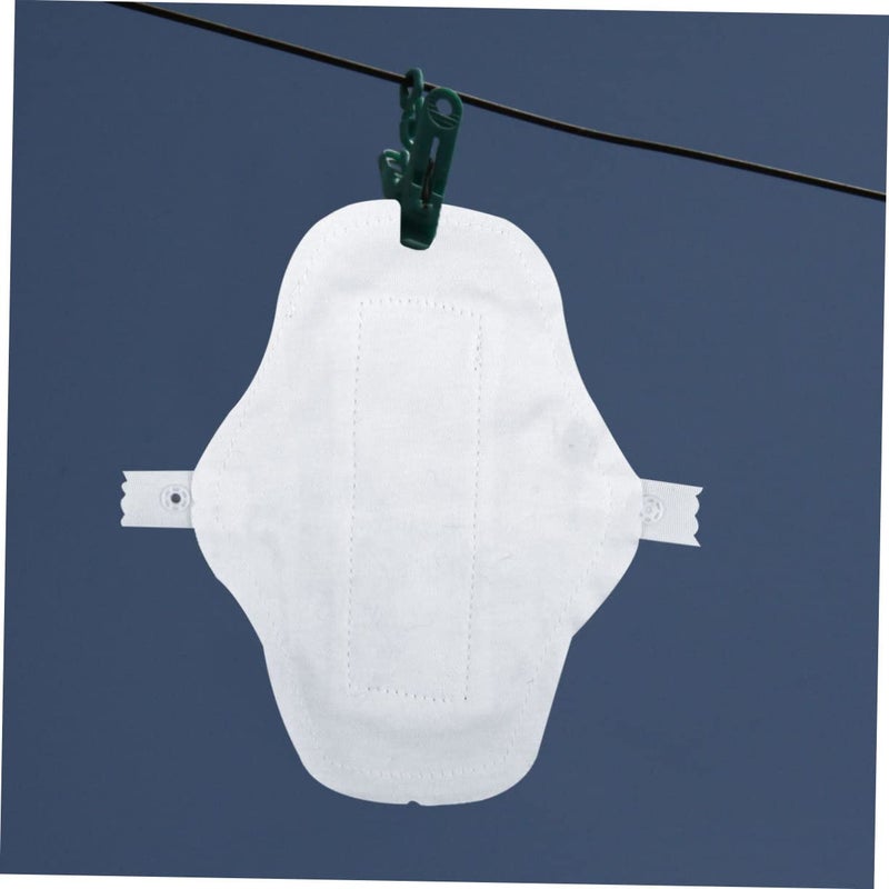 Washable Cotton Sanitary Pads Reusable Menstrual Pads 3 Pack Comfortable Absorbent - Image 5