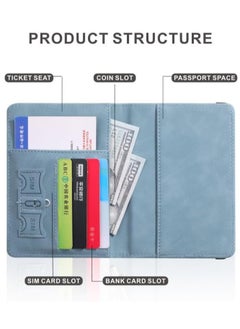 Generic Passport Wallets Travel Holder Set, Honeymoon travel Luggage Tags,Slim Passport Case Covers for Wedding Bridal Shower Gift Mr and Mrs Luggage Tags Couples Passport Holder Set (Black)  - Image 3