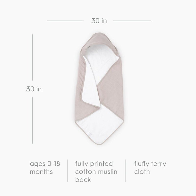 Little Unicorn Cotton Muslin Hooded Infant Towel - Image 3