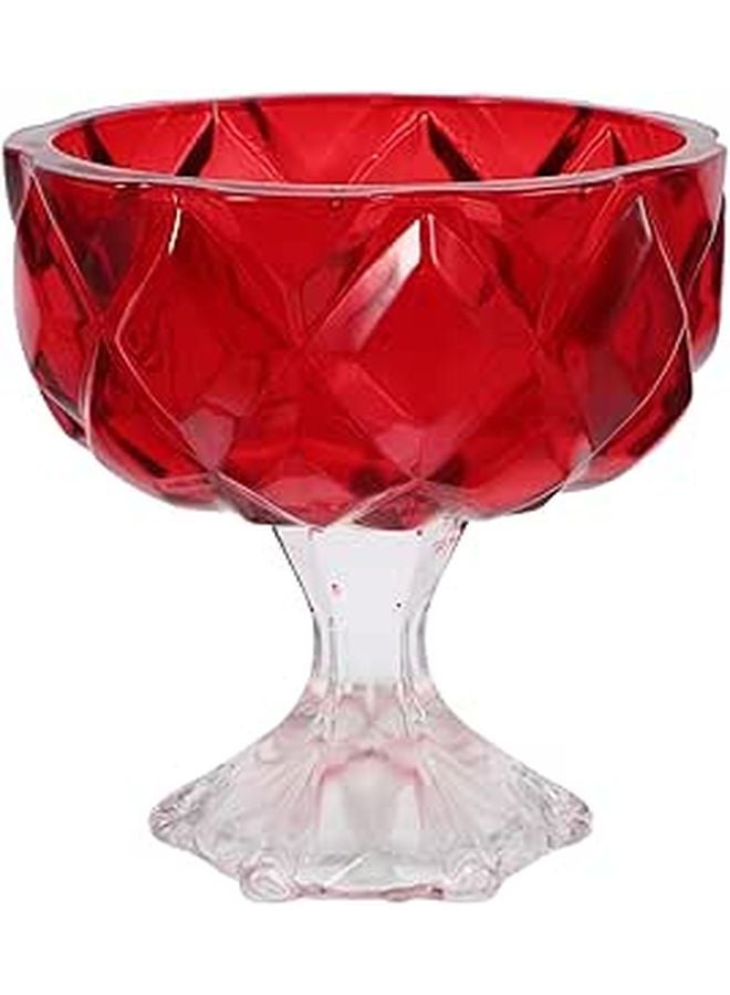 Vintage Glass Ice Cream Bowls 285ml Footed Dessert Bowls for Sundaes Fruit Salads Parties - Image 1