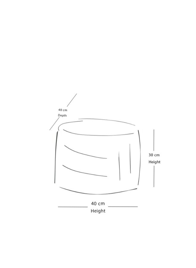 WAVY Light Blue Footstool Bean Bag - Waterproof - Image 3