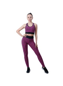 Tie-Dye Yoga Set Fitness Aerobics High Waist Sports Bra Slimming Leggings Breathable Summer Running Gym Beauty Body Sculpting rose red