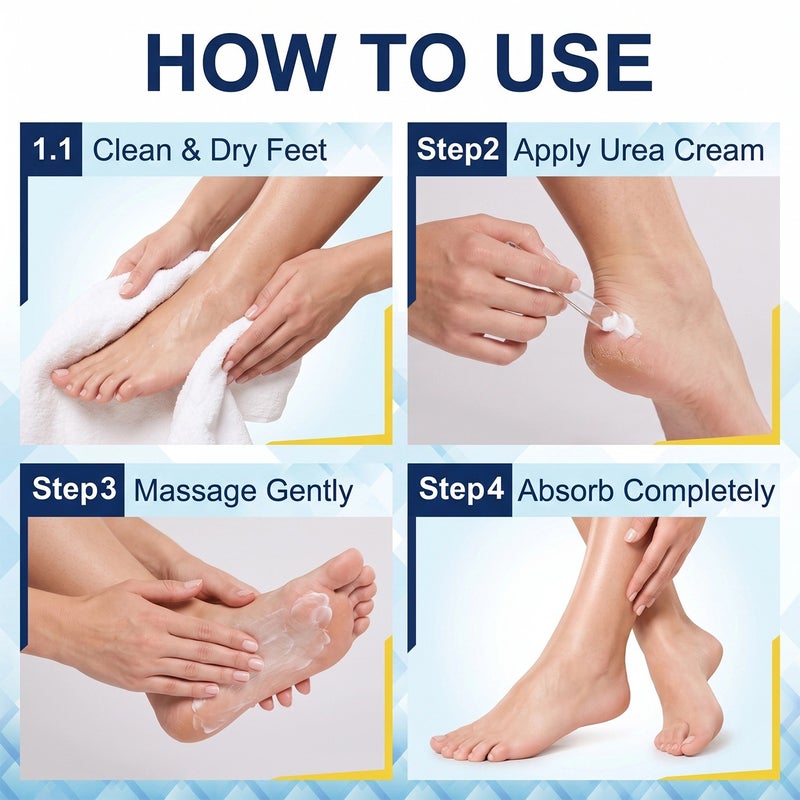 Danliss 70% Urea 2% Salicylic Acid Hand and Foot Repair Cream 50g - Lightweight, easily absorbed, softens calluses - Image 2