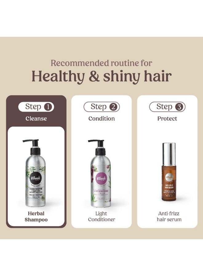 Vilvah Store Herbal Shampoo for Dandruff Control, Anti Dandruff Shampoo, Relieves from dandruff related itching, Soothes Scalp & Nourishes Hair, SLS & Paraben Free, For Men and Women, 200ml - Image 3