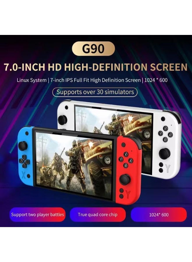 Nano Classic G90 Handheld Gaming Console – 7-Inch HD Retro Game Player with 15,000 Built-in Games, 64GB ROM, Dual Joysticks, Stereo Speakers & TF Card Support - Image 2