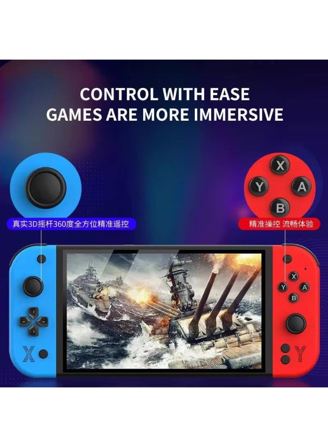 Nano Classic G90 Handheld Gaming Console – 7-Inch HD Retro Game Player with 15,000 Built-in Games, 64GB ROM, Dual Joysticks, Stereo Speakers & TF Card Support - Image 4